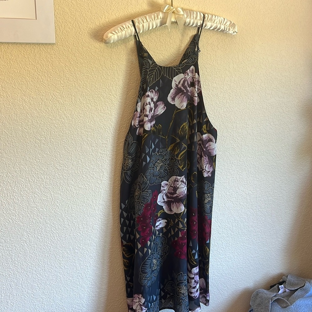 Flower Pattern Loose-Fitting Dress
